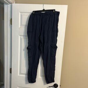C&C California Blue Cargo Pants Elastic Waist
